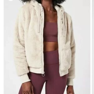 ATHLETA Ritual Faux Fur Hooded Jacket